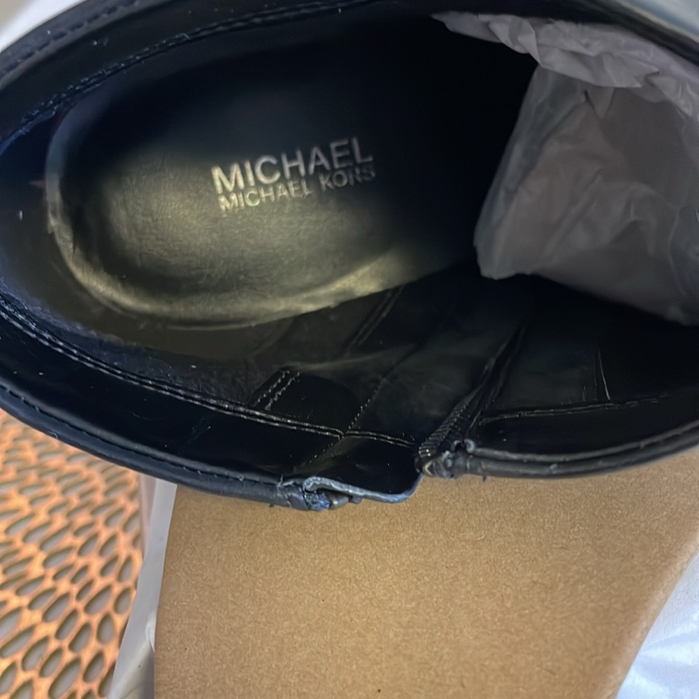 NWT - MICHAEL KORS Paloma leather high heel boots booties. Size 10. SOLD OUT - Picture 14 of 16
